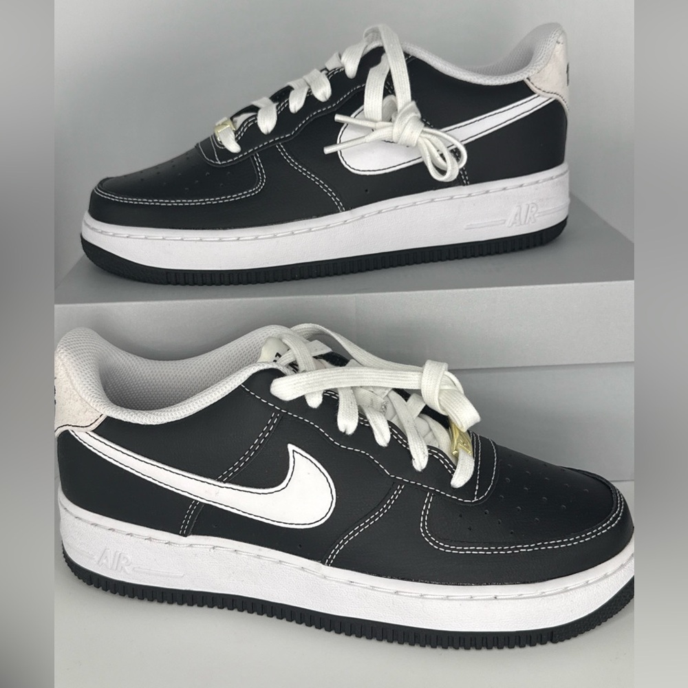 New Nike Air Force 1 S50 Kids GS 6Y  Black White Sail DB1560-001 Shoes Fast Ship